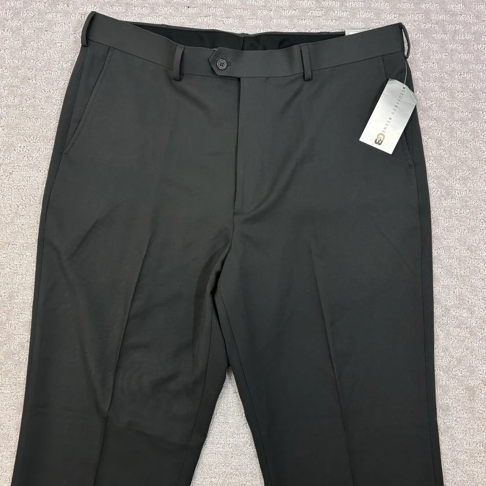 GEOFFREY BEENE Men's 38x32 Dark Grey  Dress Pants Trousers  Straight Leg